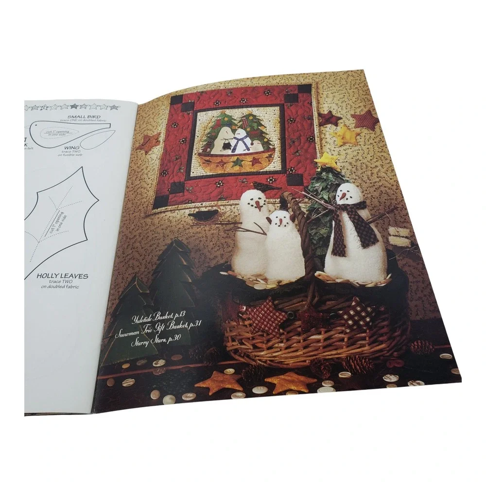 Debbie Mumm Christmas Baskets Quilt Pattern Book 1998 Holiday Folk Art BK-16